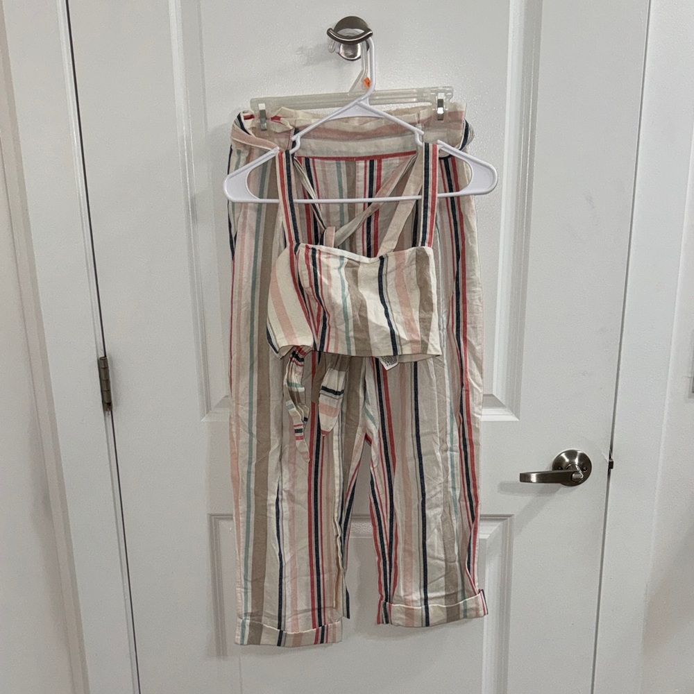 Striped Multi-Color Two Piece Set